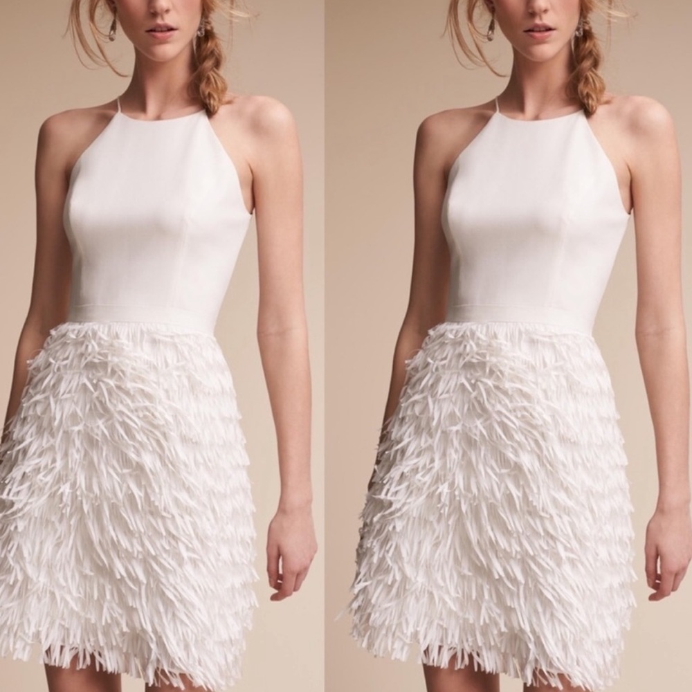 bhldn Aidan Mattox promenade wedding dress